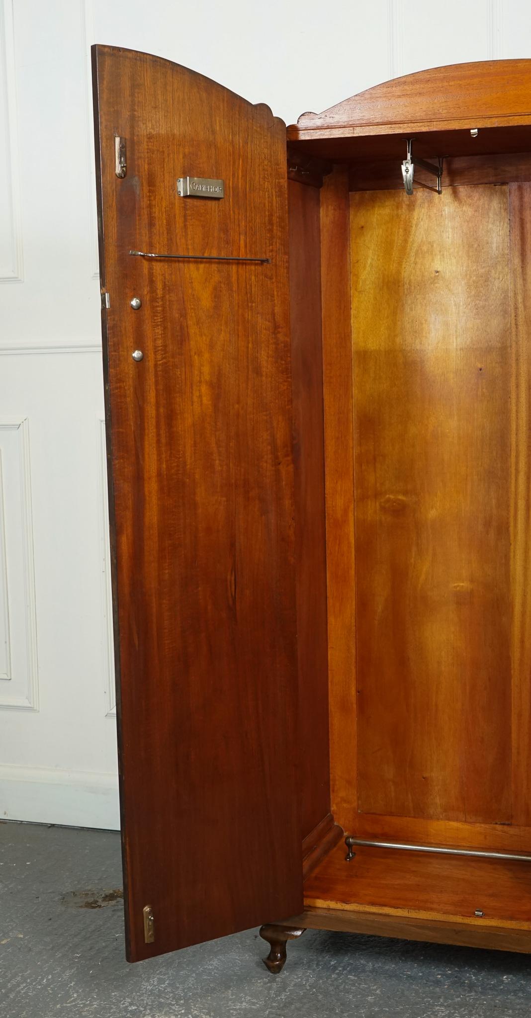 LOVELY ART DECO BURR WALNUT SMALL WARDROBe 3