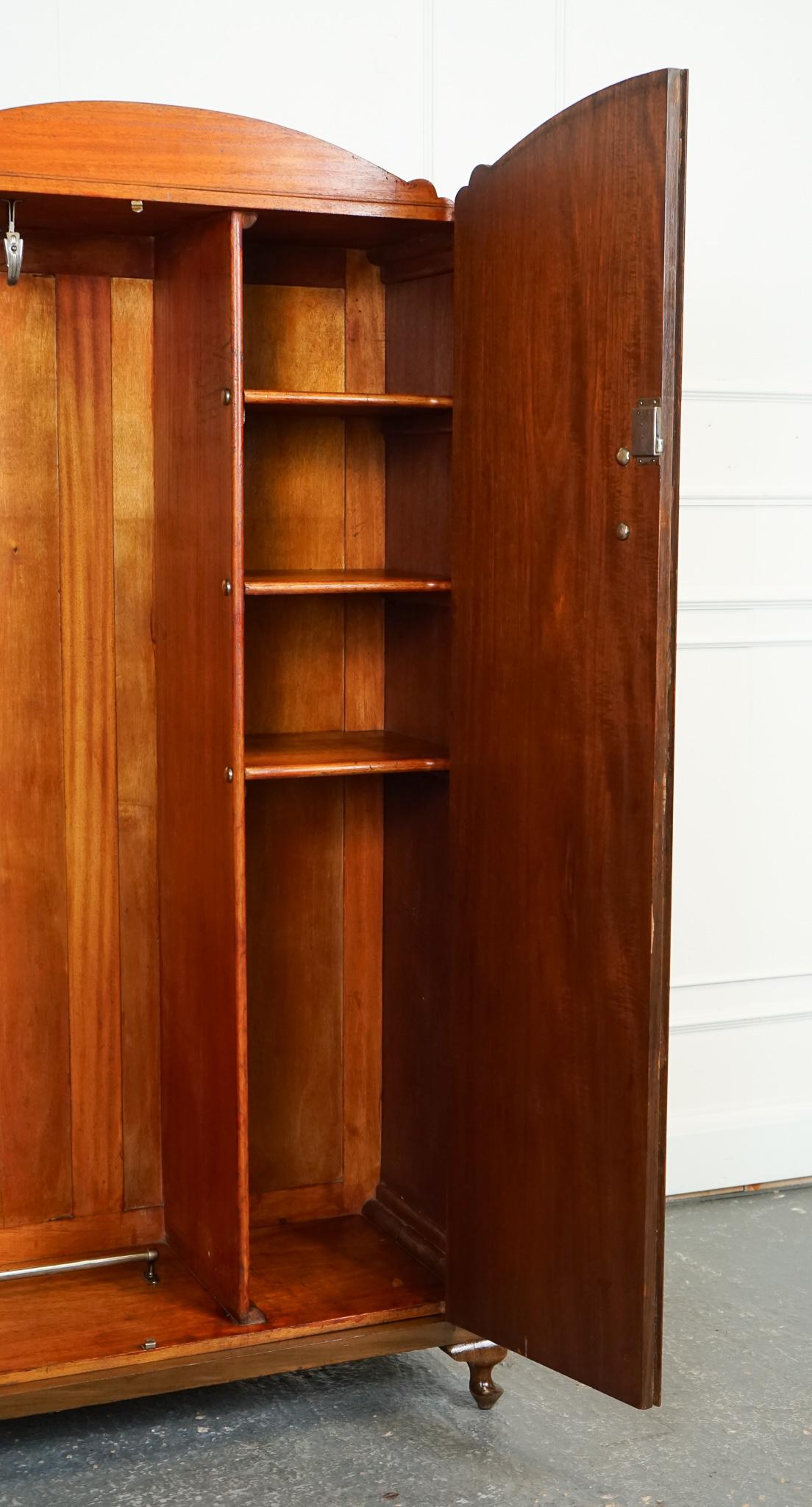 LOVELY ART DECO BURR WALNUT SMALL WARDROBe 4