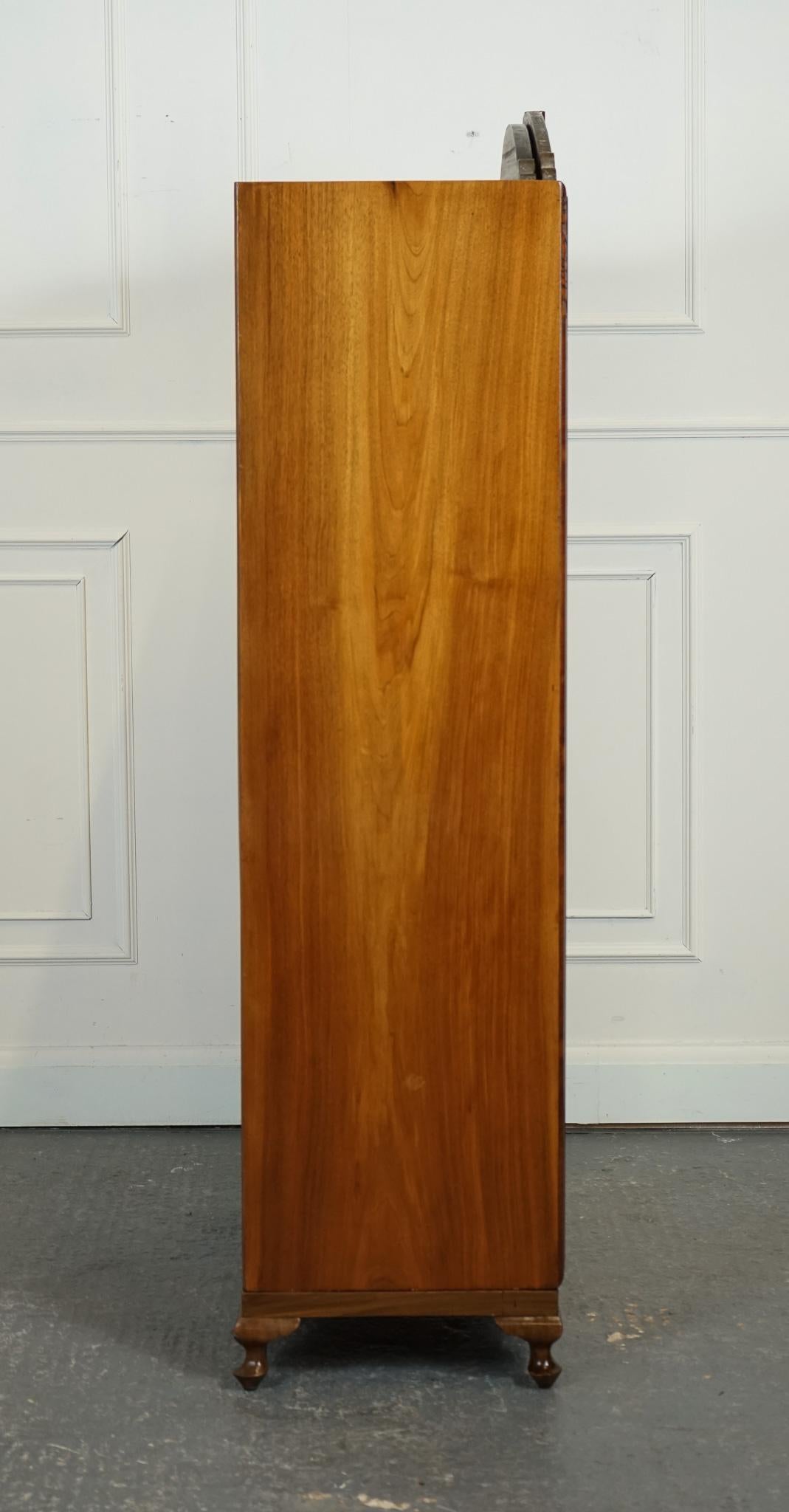 LOVELY ART DECO BURR WALNUT SMALL WARDROBe 5