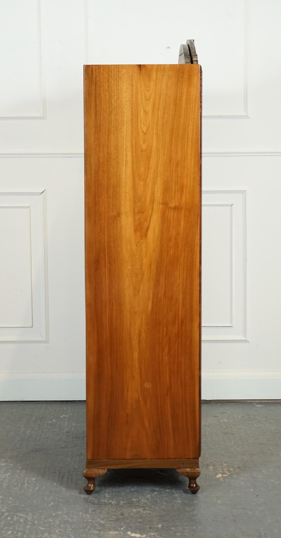 LOVELY ART DECO BURR WALNUT SMALL WARDROBe 7