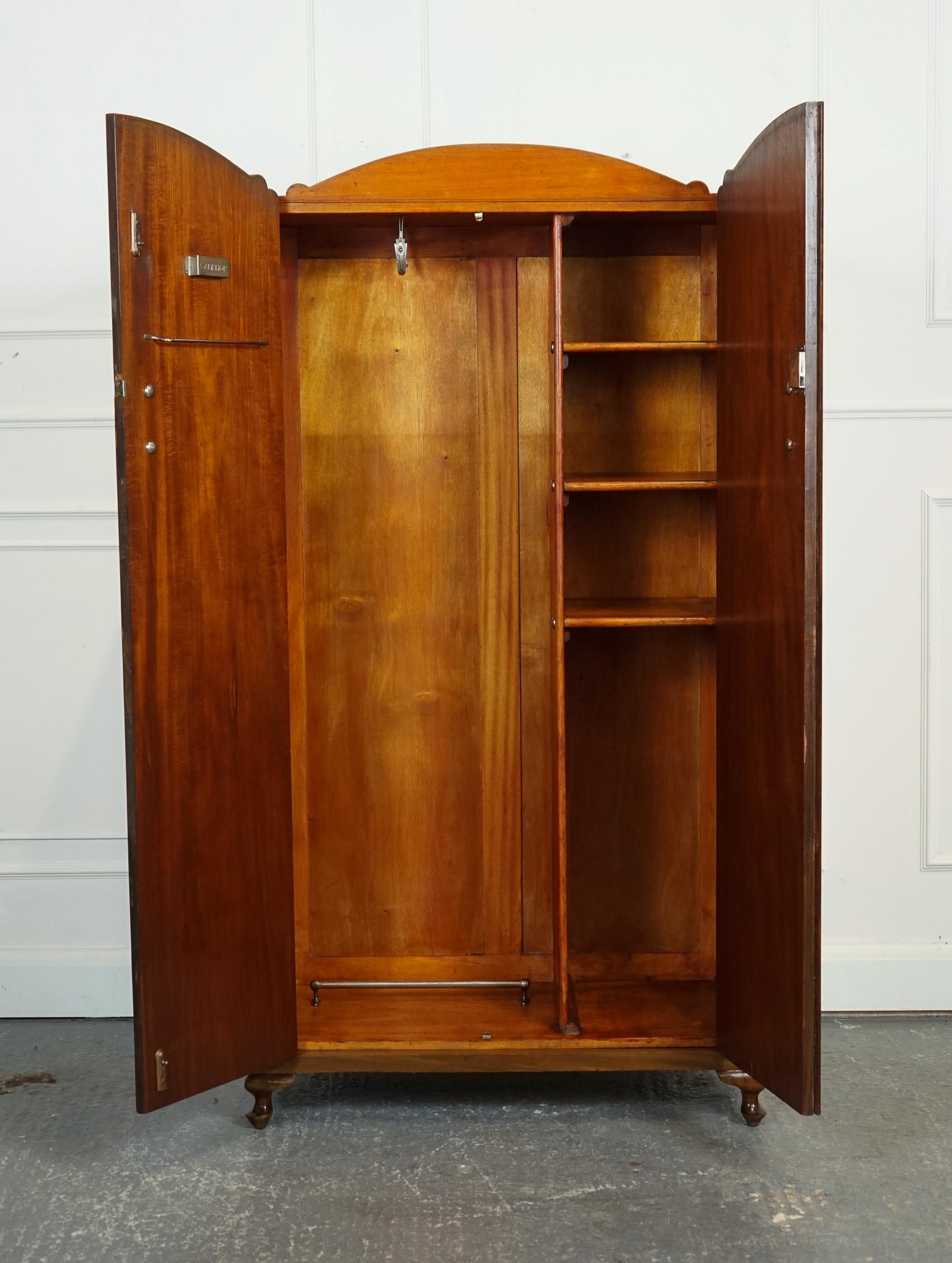 LOVELY ART DECO BURR WALNUT SMALL WARDROBe 2