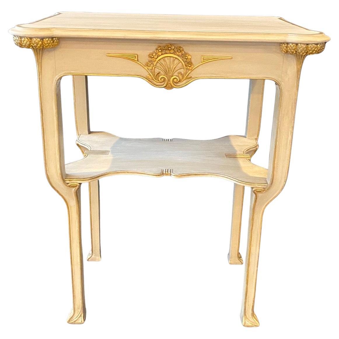 Lovely Art Nouveau Italian Side Table For Sale