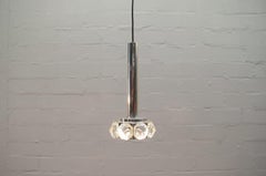 Graziosa lampada da soffitto Bakalowits & Söhne con grandi diamanti di vetro, anni '70