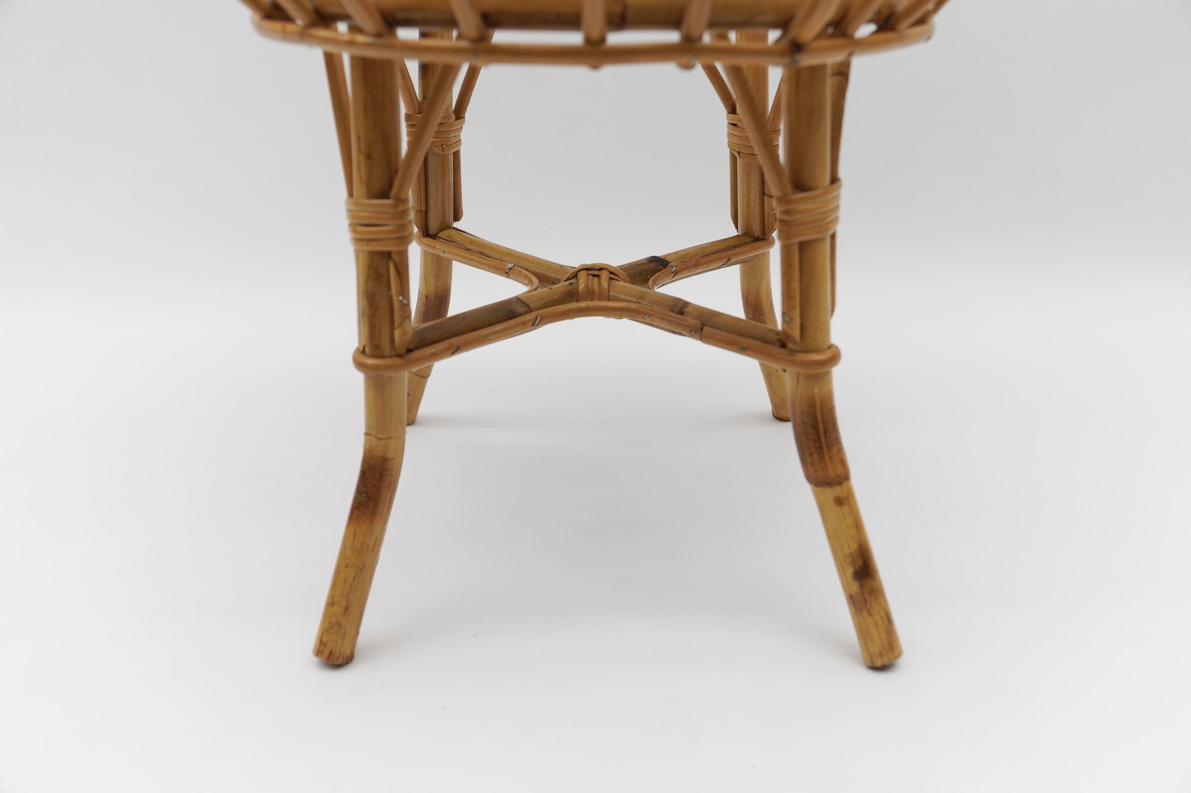 Mid-20th Century Lovely Bamboo Stool by Franco Albini, 1950s Italy For Sale