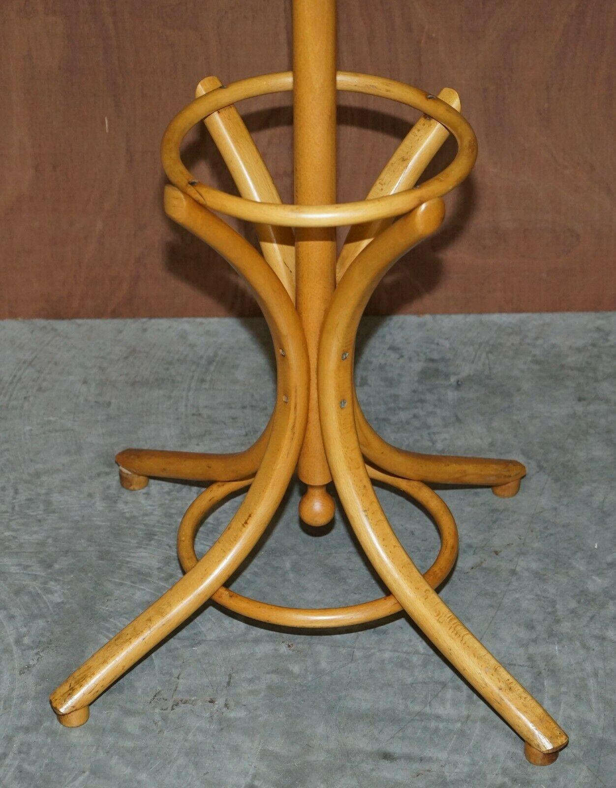 Hand-Crafted Lovely Beech Wood Very Tall Thonet Bentwood Coat Hat & Scarf Rack or Stand