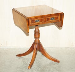 LOVELY BEVAN FUNNELL EXTENDiNG HARDWOOD SIDE END LAMP WINE CARD TABLE WOOD TOP