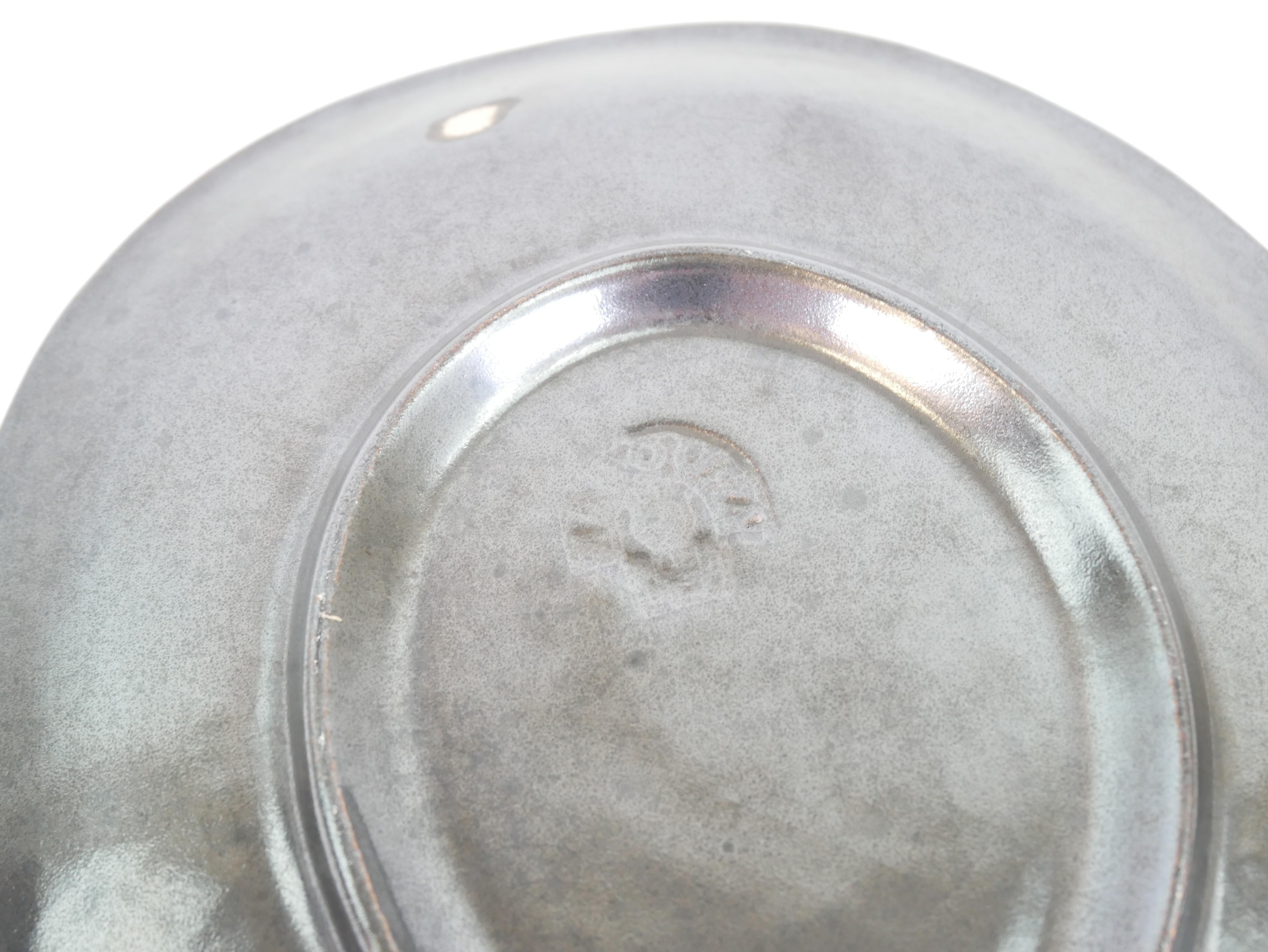 Lovely black ceramic plate or tidy by Madoura Plein Feu Vallauris circa 1950 For Sale 11