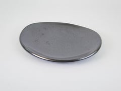 Lovely black ceramic plate or tidy by Madoura Plein Feu Vallauris circa 1950