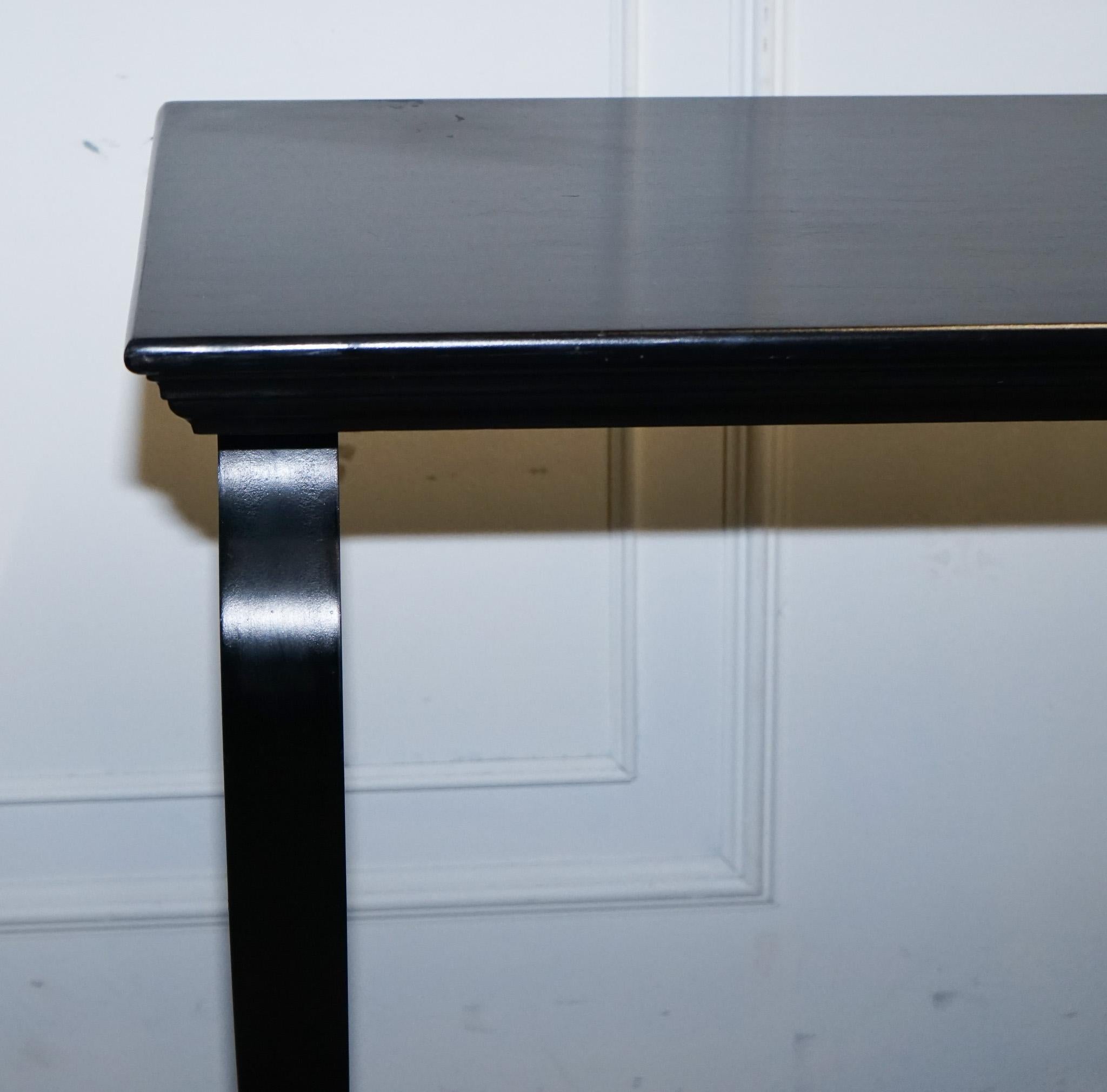 ENCANTADORA MESA CONSOLA NEGRA DE ESTILO BARROCO FRANCÉS SiDEBOARD en venta 6
