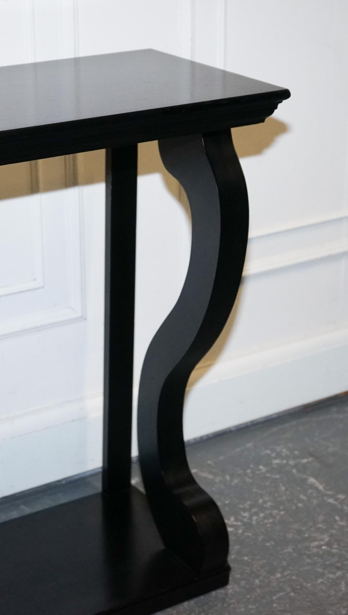 ENCANTADORA MESA CONSOLA NEGRA DE ESTILO BARROCO FRANCÉS SiDEBOARD en venta 8
