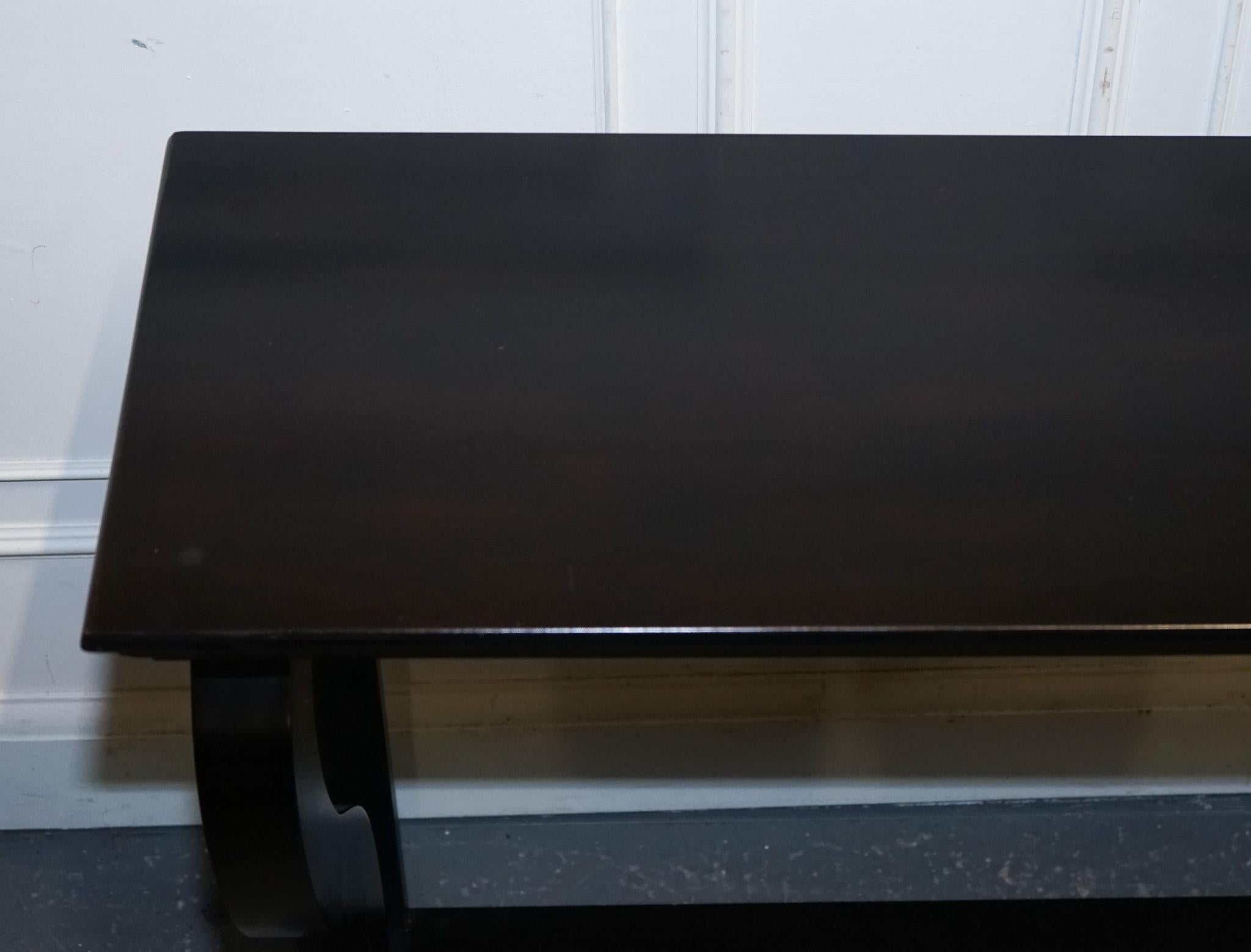 ENCANTADORA MESA CONSOLA NEGRA DE ESTILO BARROCO FRANCÉS SiDEBOARD en Bueno estado para la venta en Pulborough, GB