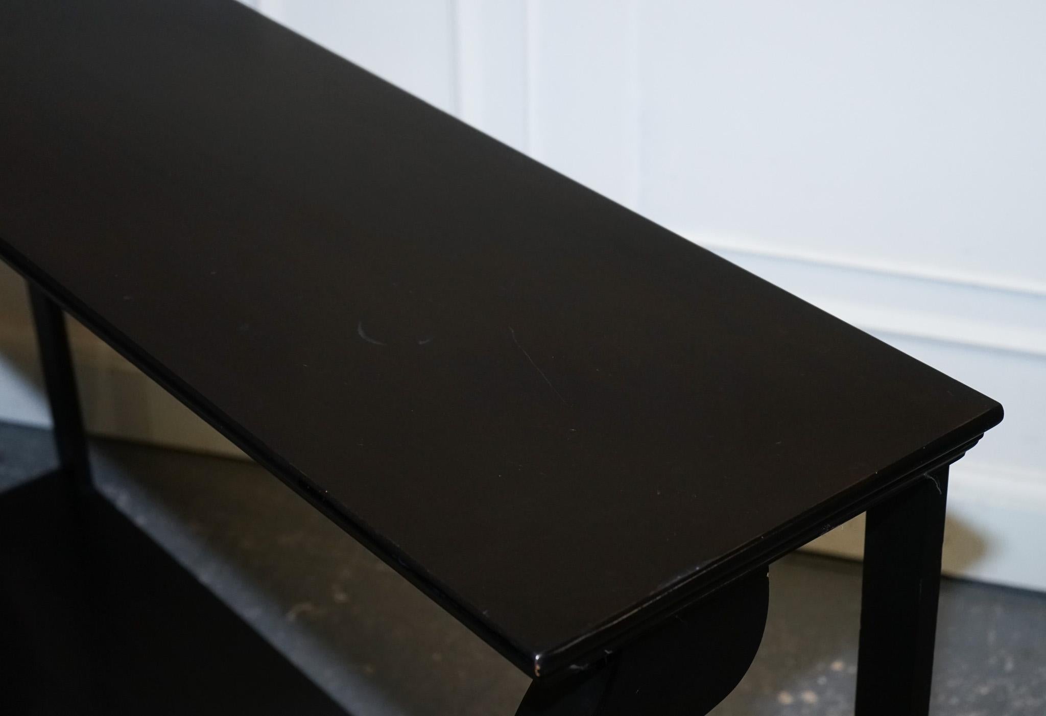 ENCANTADORA MESA CONSOLA NEGRA DE ESTILO BARROCO FRANCÉS SiDEBOARD en venta 2