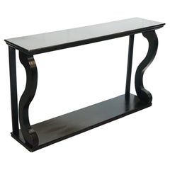 LOVELY BLACK FRENCH BAROQUE STYLE CONSOLE TABLE SiDEBOARD