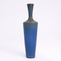 Grazioso vaso di ceramica blu, Berndt Friberg, Gustavsberg 1958
