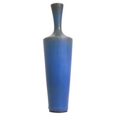 Retro Lovely Blue Ceramic Vase, Berndt Friberg, Gustavsberg 1958