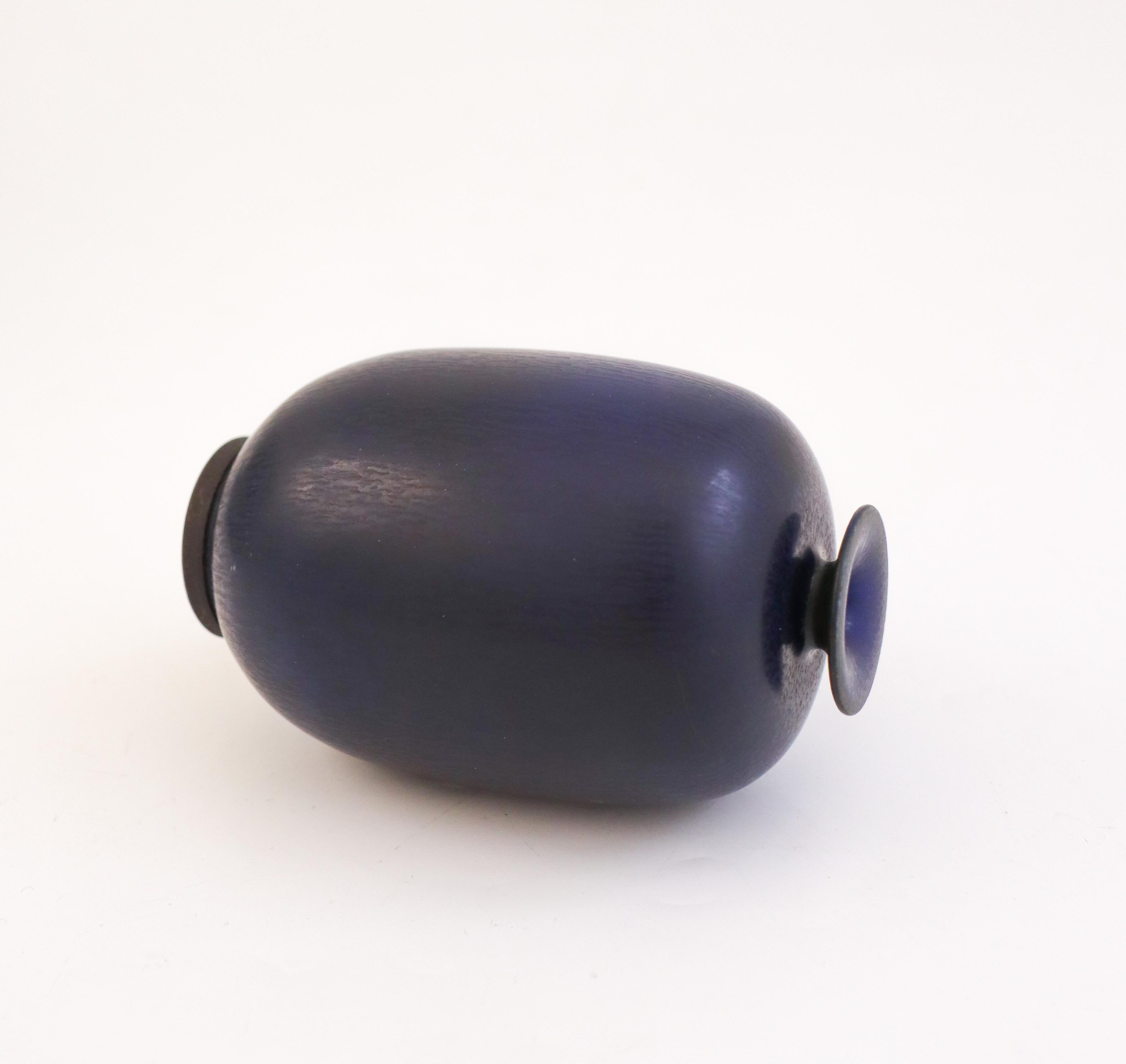 Lovely Blue Ceramic Vase, Berndt Friberg, Gustavsberg - Mid 20th Century For Sale 1