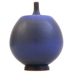 Lovely Blue Ceramic Vase, Berndt Friberg, Gustavsberg - Mid 20th Century