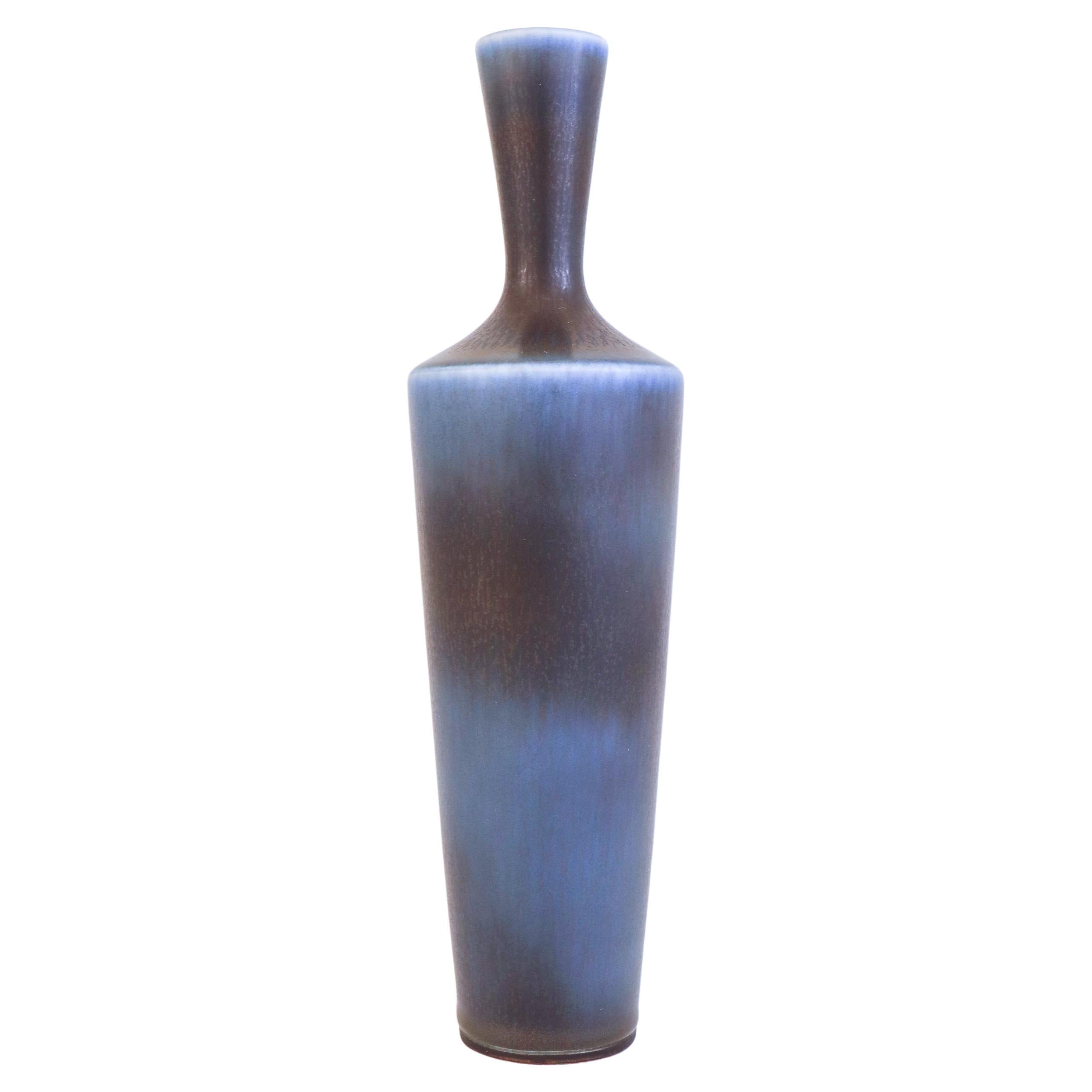 Lovely Blue Ceramic Vase, Berndt Friberg, Gustavsberg - Mid 20th Century