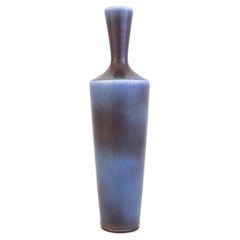 Lovely Blue Ceramic Vase, Berndt Friberg, Gustavsberg - Mid 20th Century