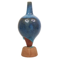 Antique Lovely Blue Farsta Spirea Vase by Wilhelm Kåge - Gustavsberg - Stunning Glaze!