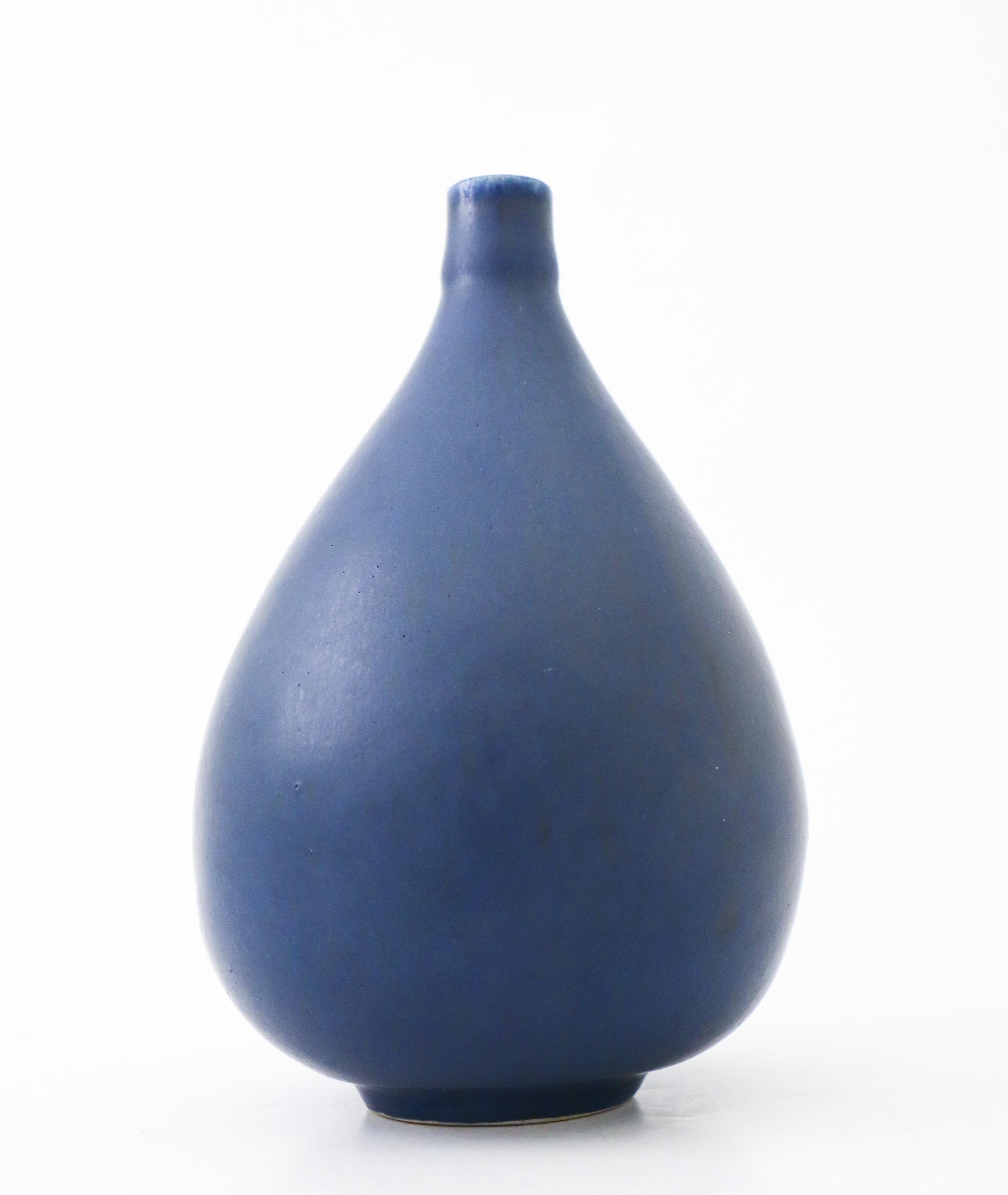 Mid-Century Modern Lovely Blue Vase, Saxbo Eva Stæhr Nielsen