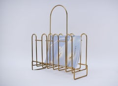 Lovely Brass Magazine Rack Mid-Century Modern, 1950s, Austria