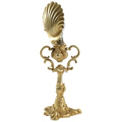 Lovely Bronze Gilt Lamp, with a Sea Shell Design
