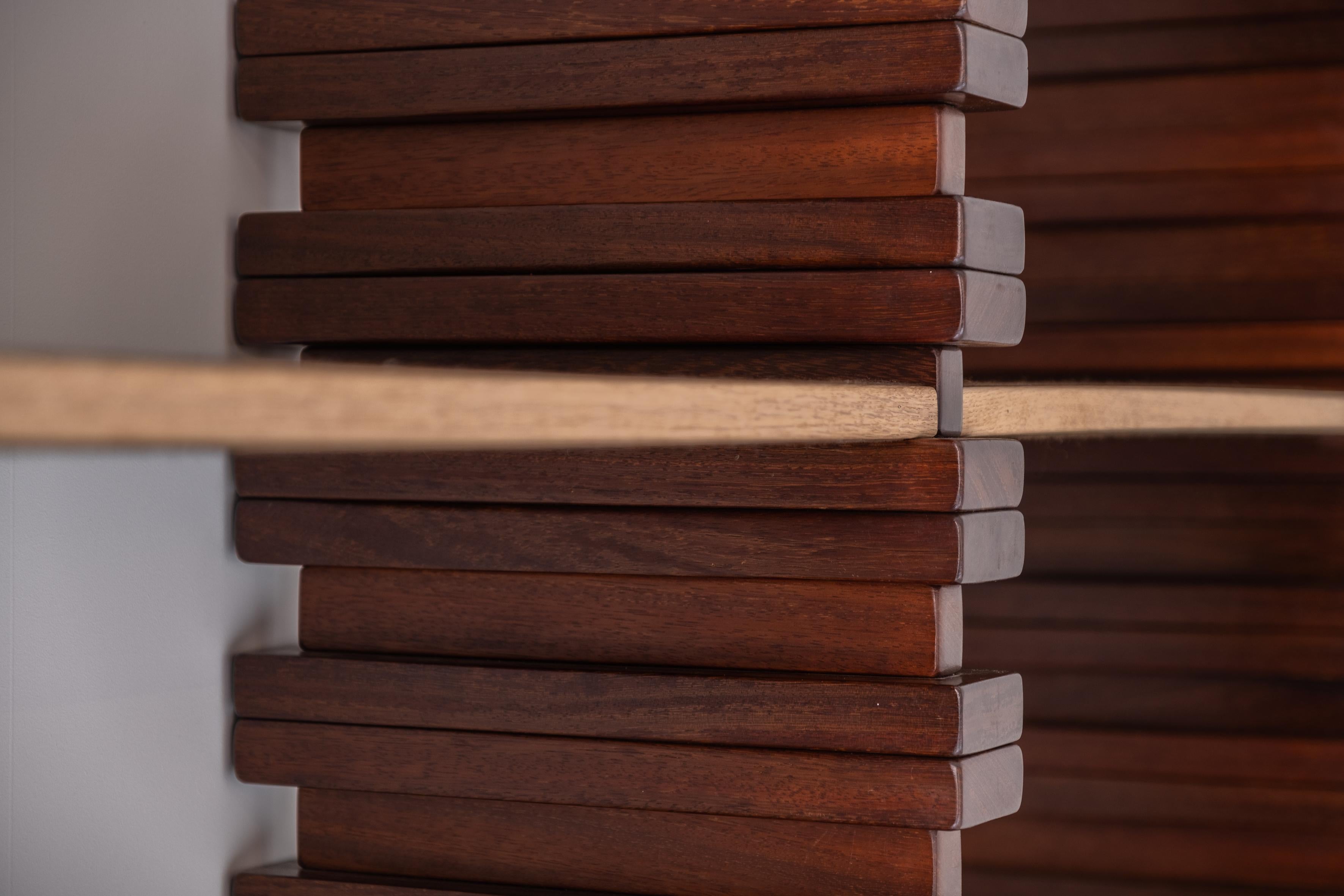 Lovely Brutalist Open Bookshelf from the 1960s 5