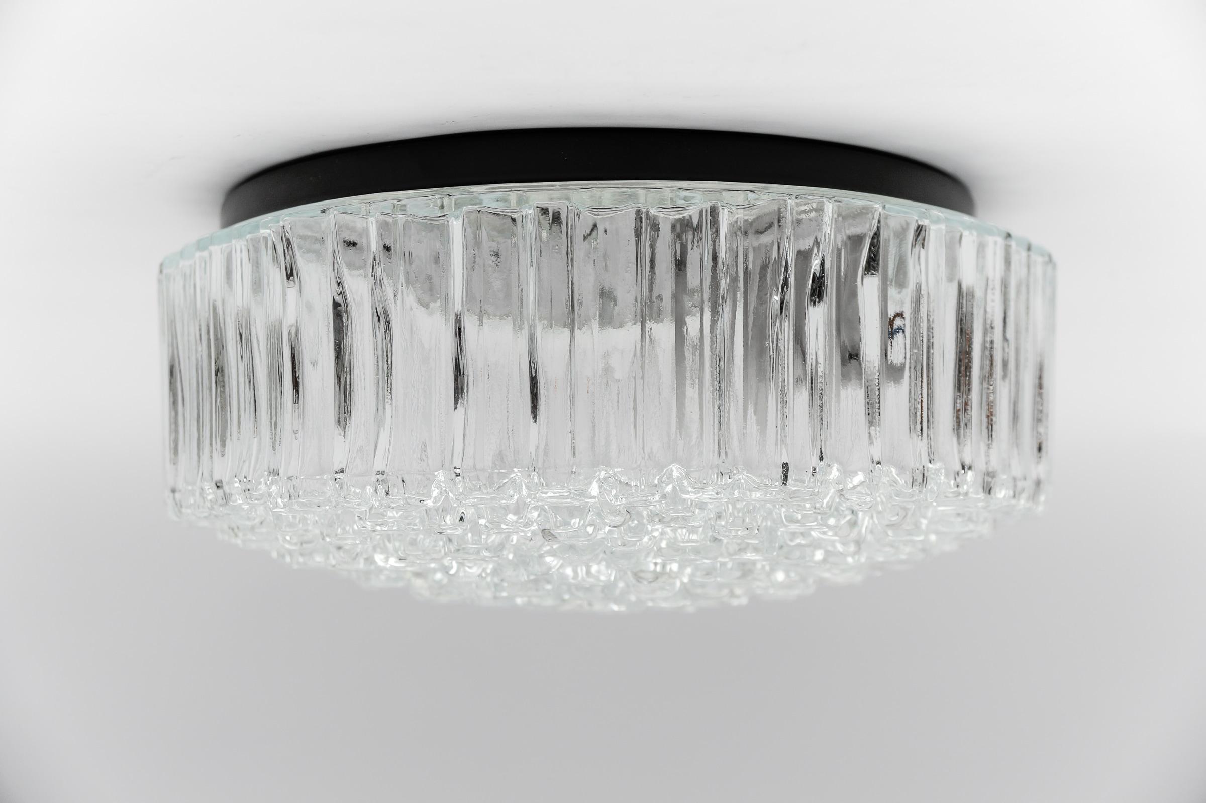 1. of 2 Lovely Bubble Glass Flush Mount Lamp by Helena Tynell for Limburg For Sale 1
