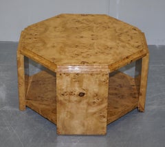 Lovely Burr Walnut Art Deco Style Coffee Table Lovely Timber Patina Part Suite