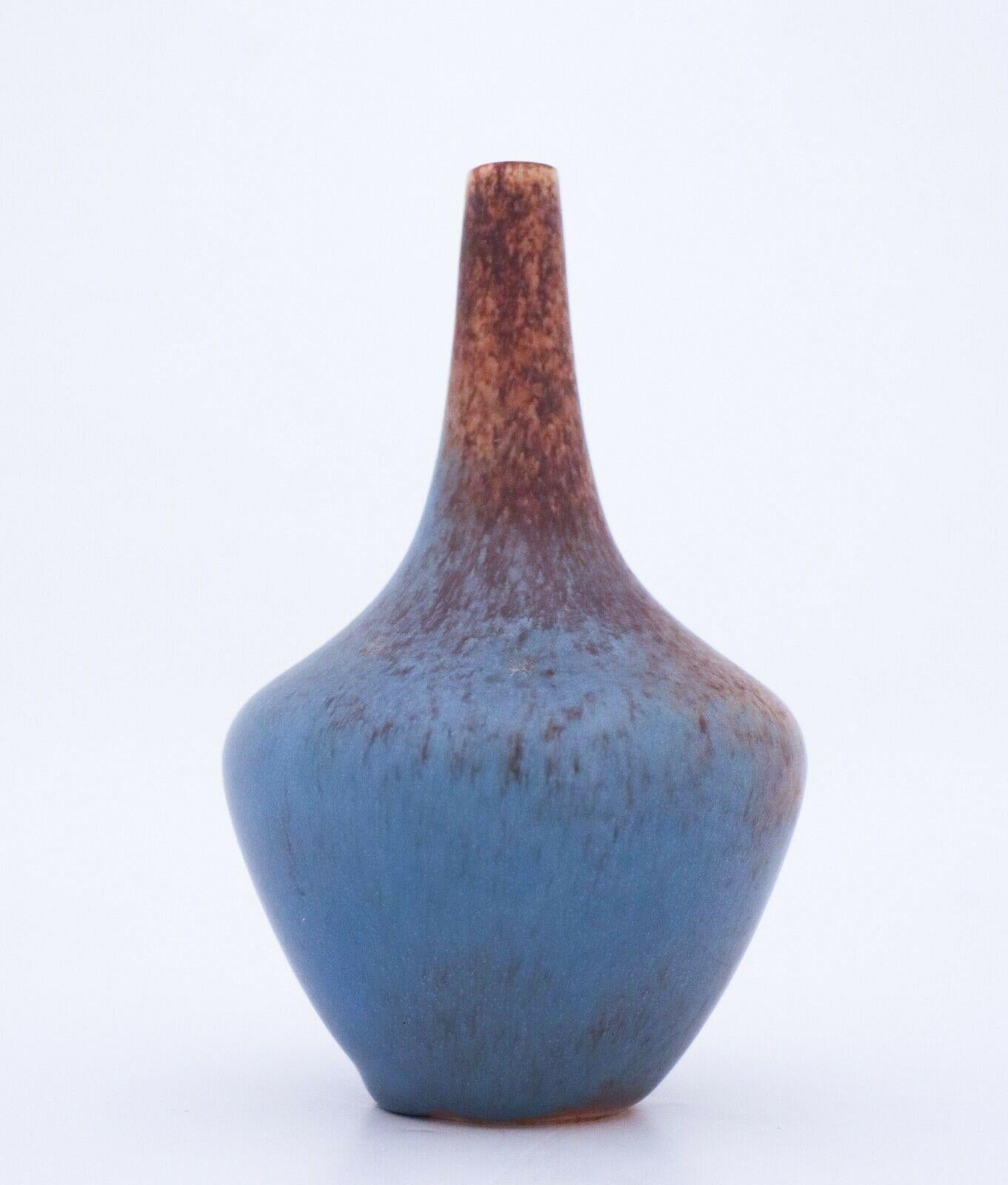 Suédois Ravissant vase en céramique à glaçure mouchetée, Gunnar Nylund, Rrstrand en vente