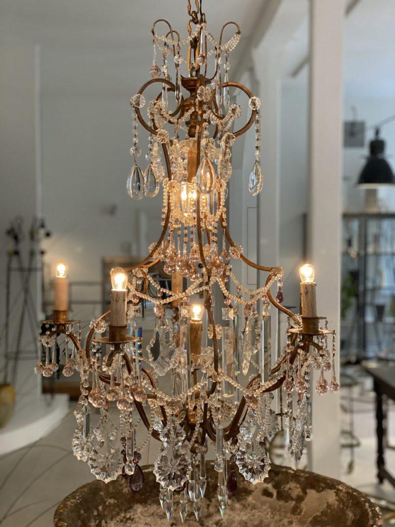 Grazioso lampadario-Francia 1900 in vendita 6
