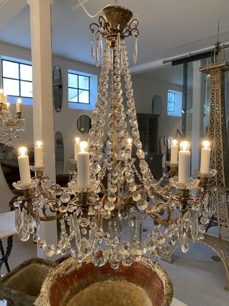 French Lovely Chandelier, France, 1920-40 For Sale