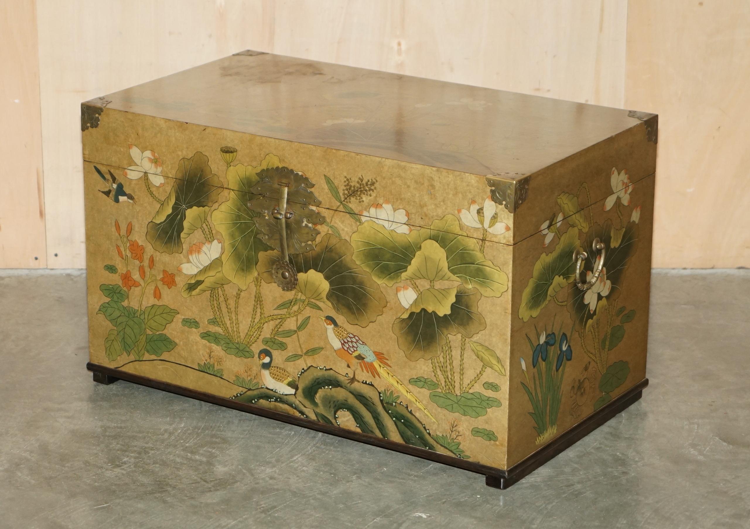 Royal House Antiques

Royal House Antiques is delighted to offer for sale this lovely Chinese Elm with brass strap work storage trunk 

Please note the delivery fee listed is just a guide, it covers within the M25 only for the UK and local Europe