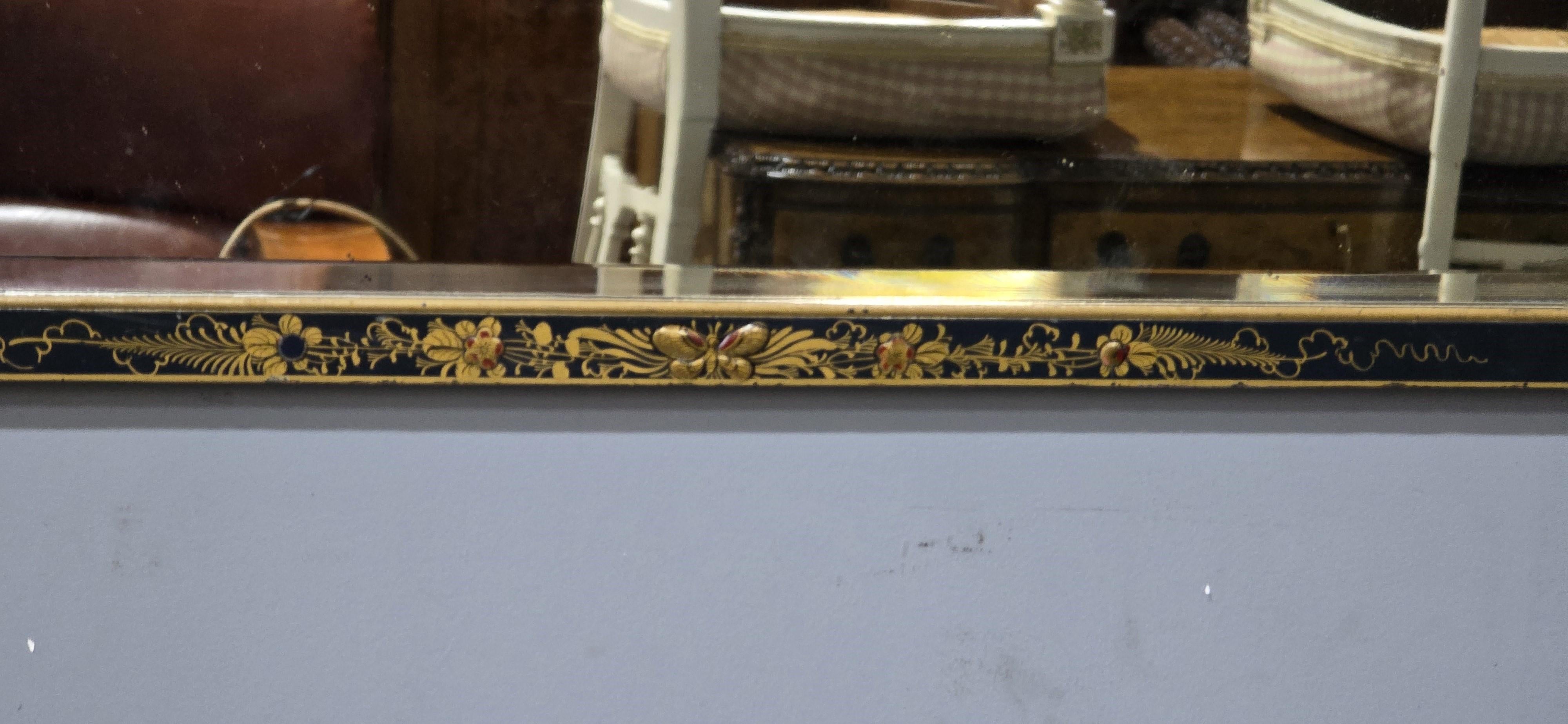 Wood Lovely Chinoiserie Wall Mirror For Sale