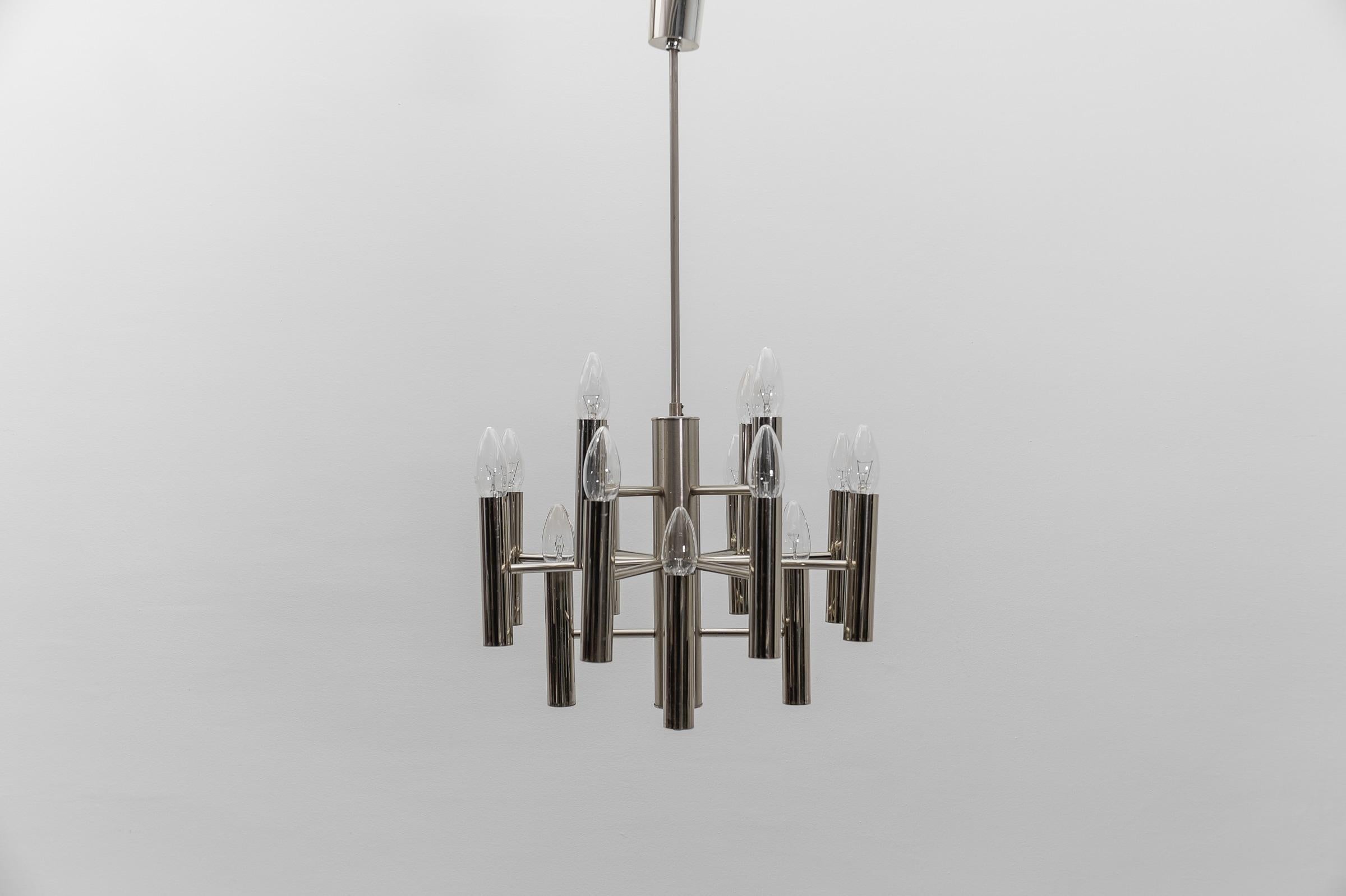 Space Age Graziosa lampada Sputnik da soffitto cromata, Germania anni '60 in vendita