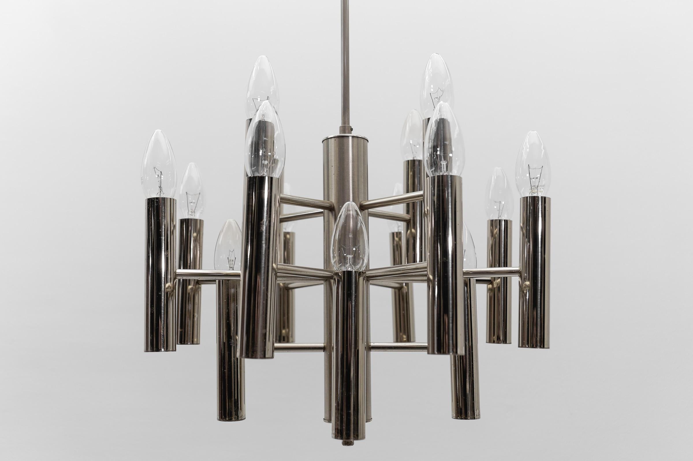 Tedesco Graziosa lampada Sputnik da soffitto cromata, Germania anni '60 in vendita