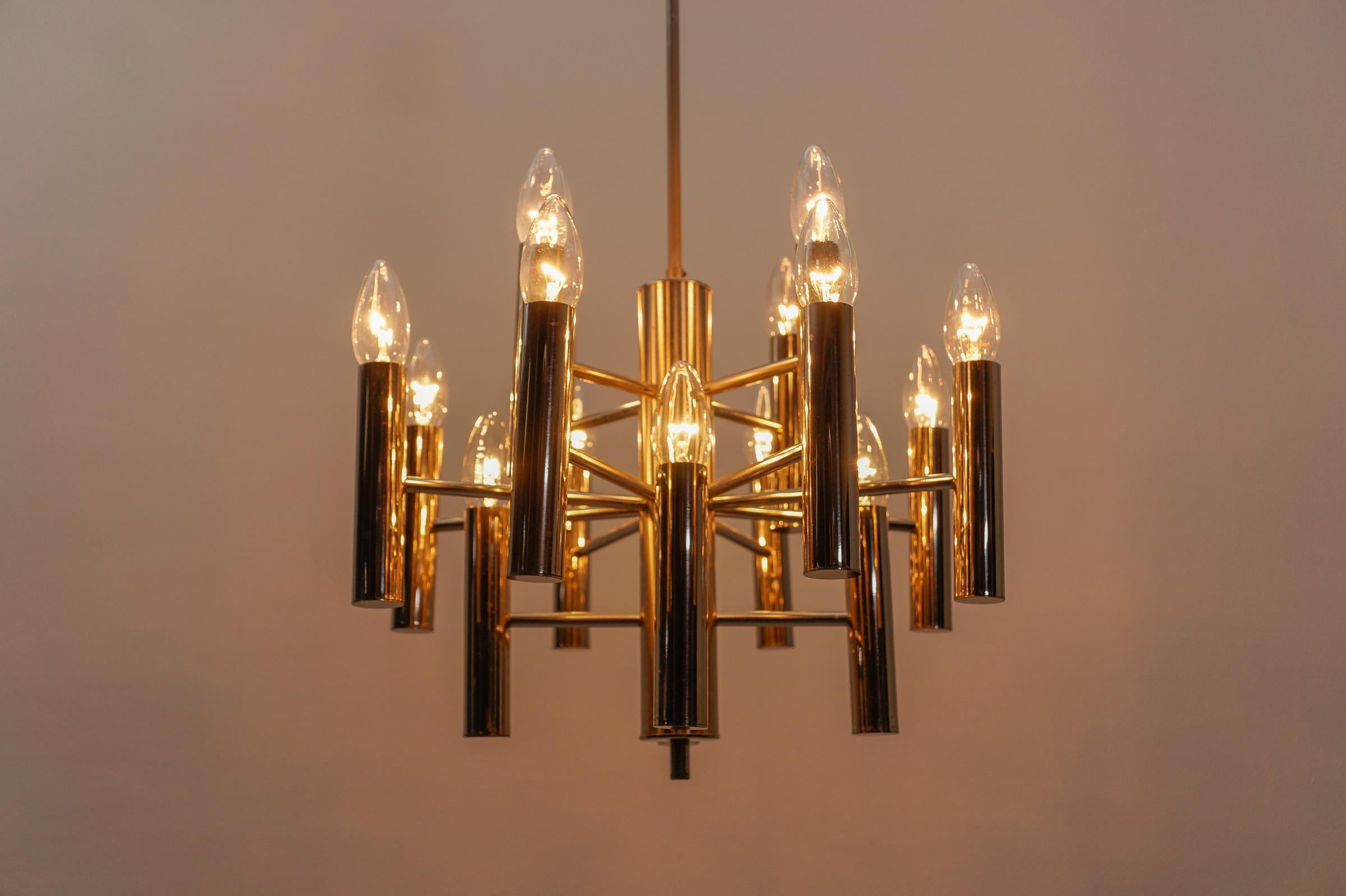 Cromo Graziosa lampada Sputnik da soffitto cromata, Germania anni '60 in vendita