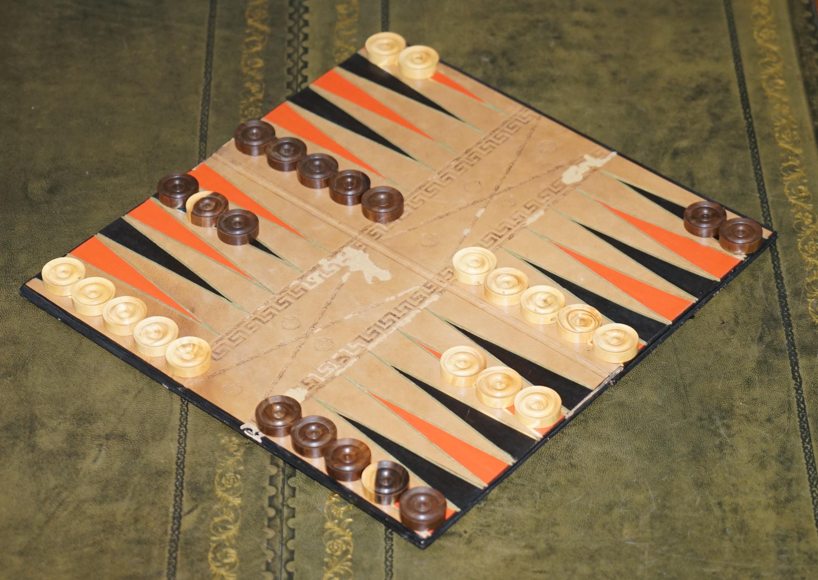 Lovely circa 1890 Victorian Hardwood Games Compendium Chess Horse Racing Dice For Sale 12