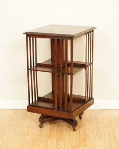 Lovely circa 1900's Antique Edwardian Revolving Bookcase