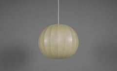 Lovely Cocoon Ball Hanging Lamp, 1960s Italy