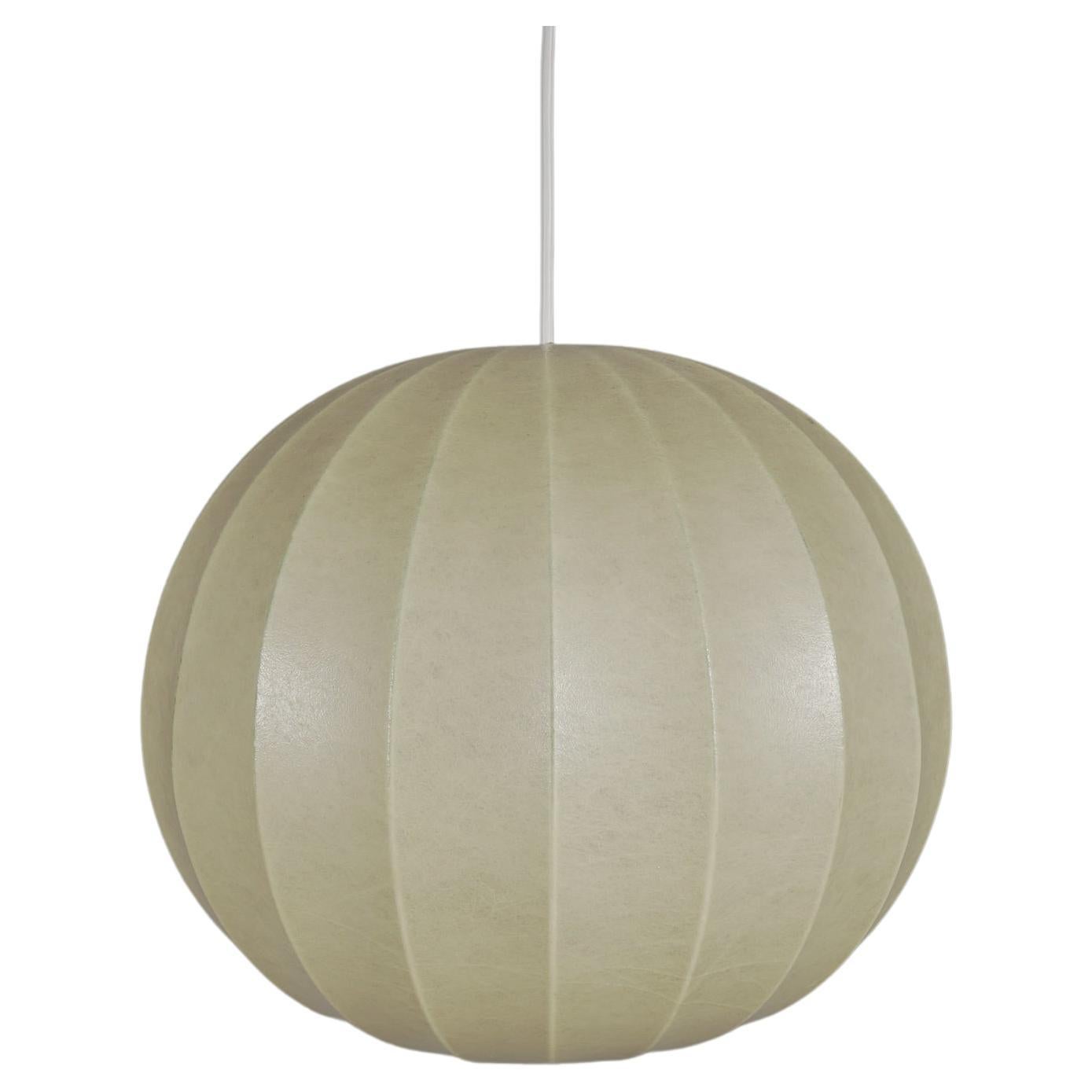 Lovely Cocoon Ball Hanging Lamp, 1960s Italy For Sale