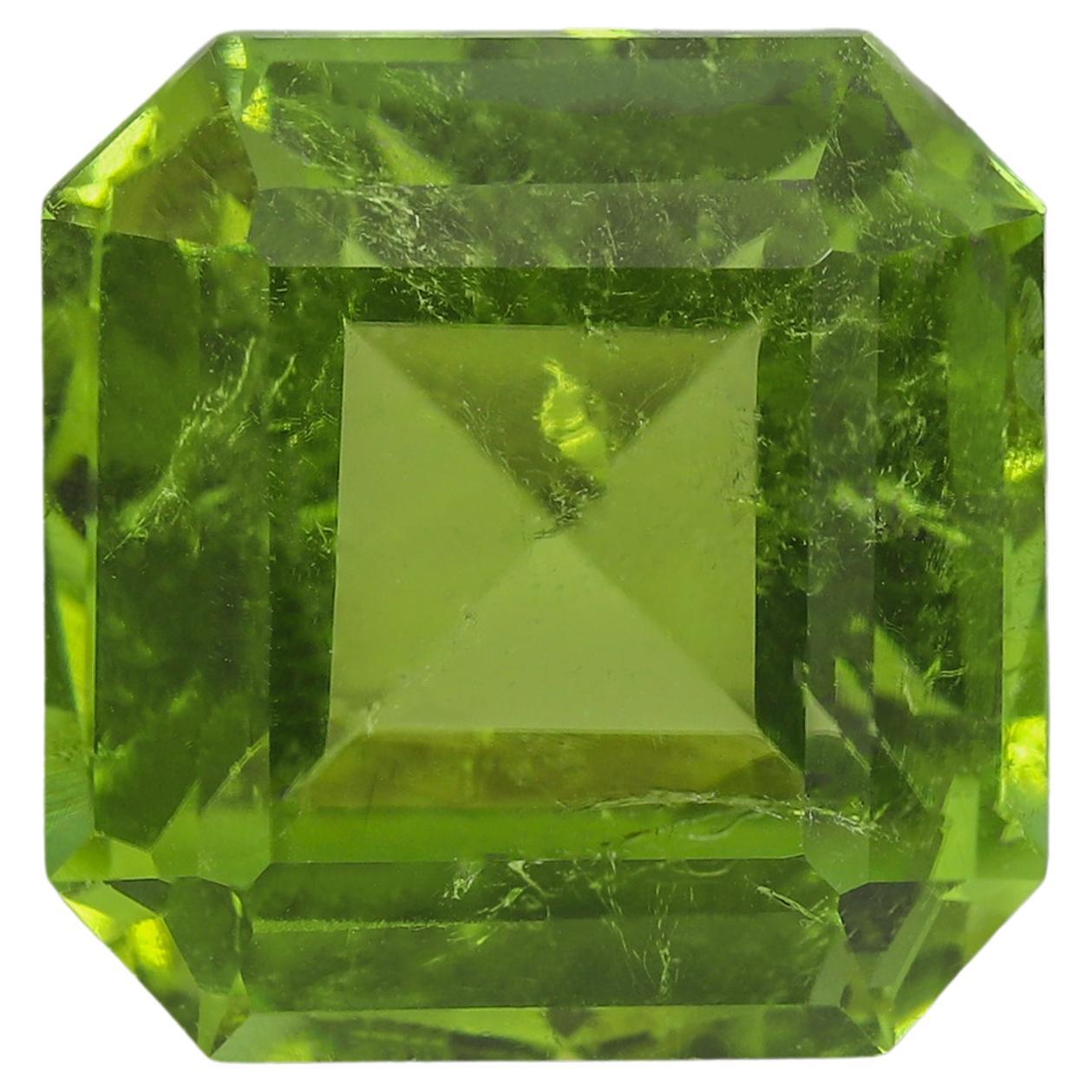 Lovely Color Apple Green Tourmaline 4.605 Carats Tourmaline Stone for Jewellery For Sale