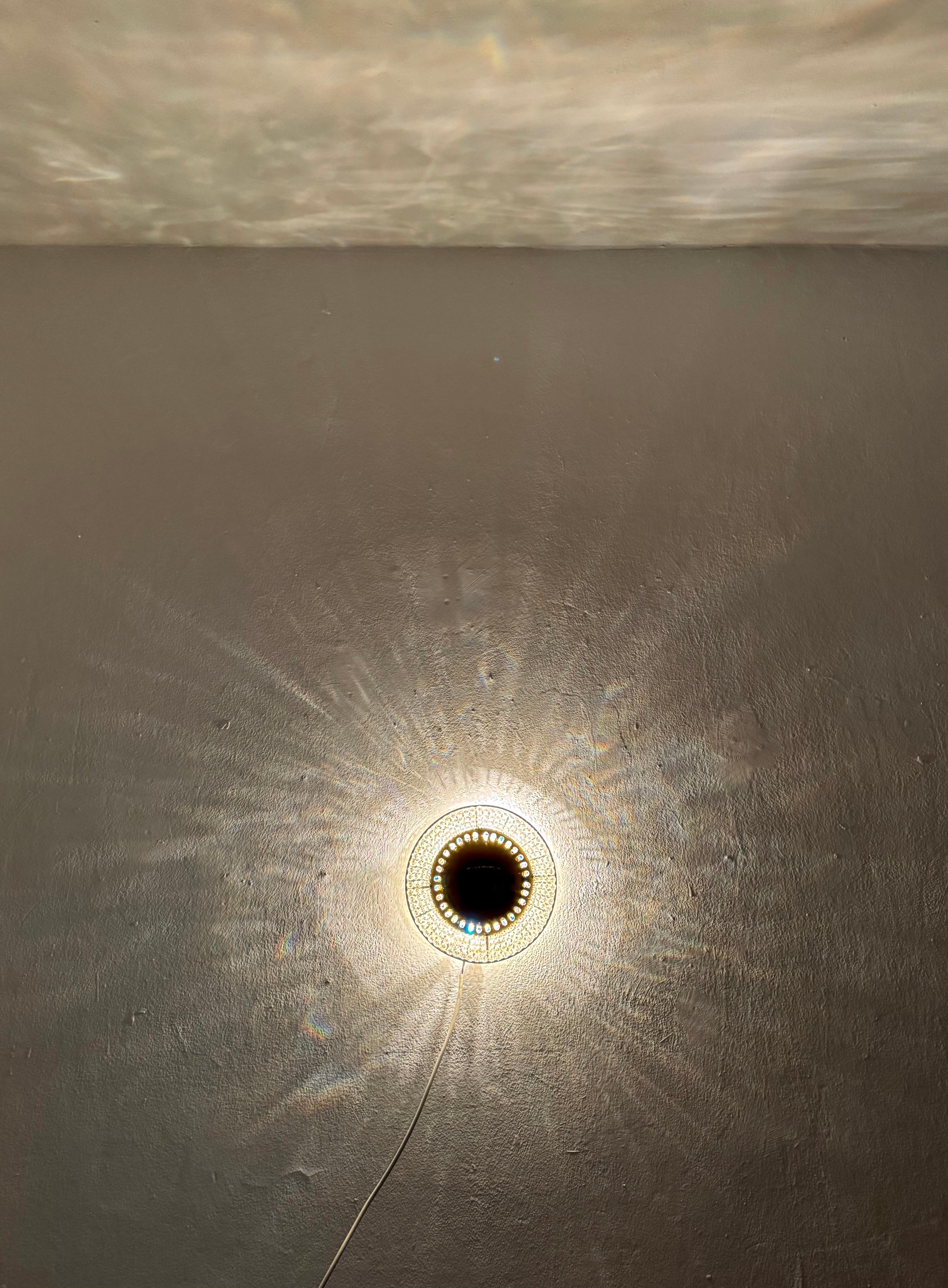 Wunderschöne Wandleuchte aus Kristallglas oder Einbaubeleuchtung im Angebot 4