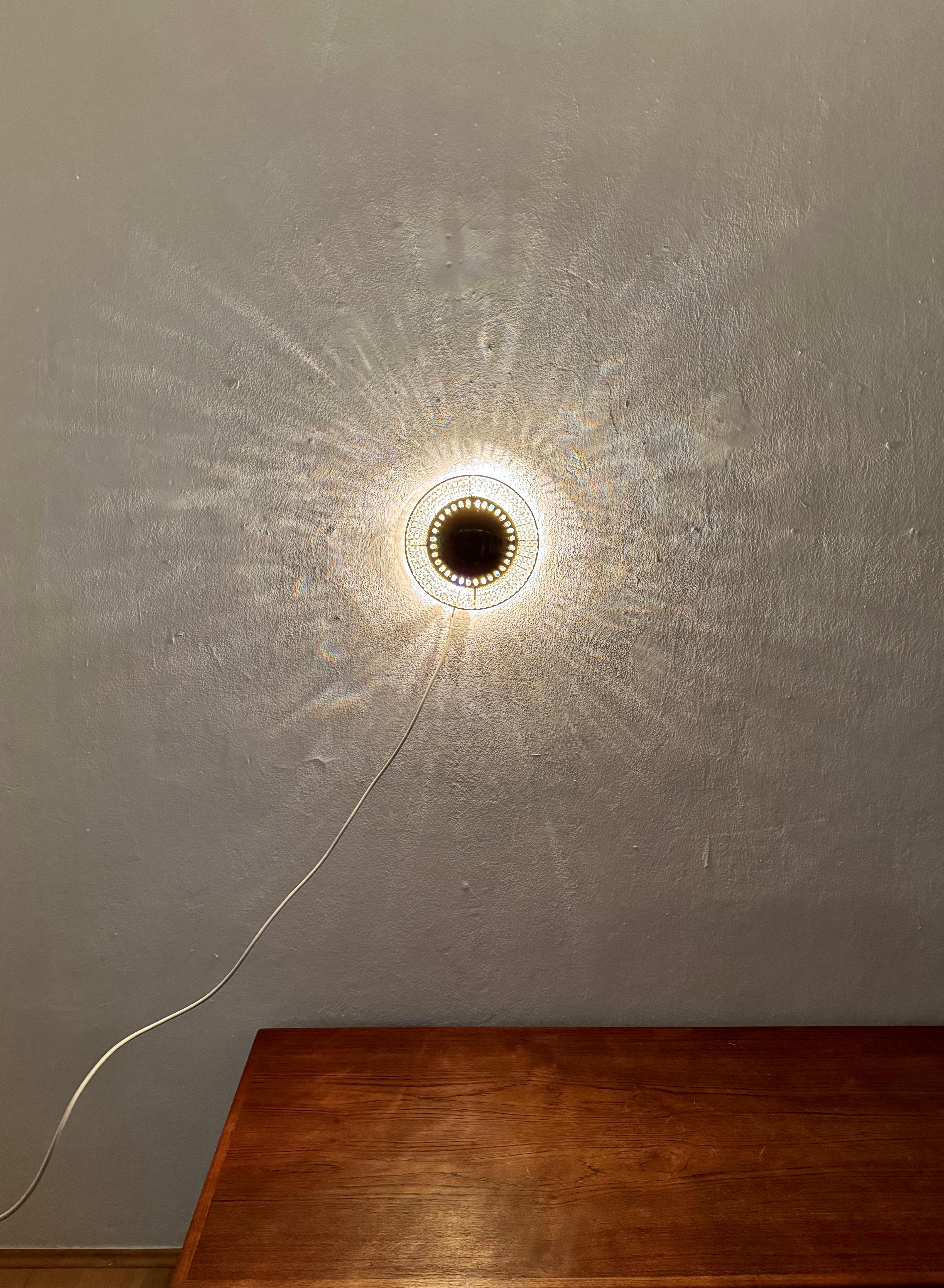 Wunderschöne Wandleuchte aus Kristallglas oder Einbaubeleuchtung im Angebot 6