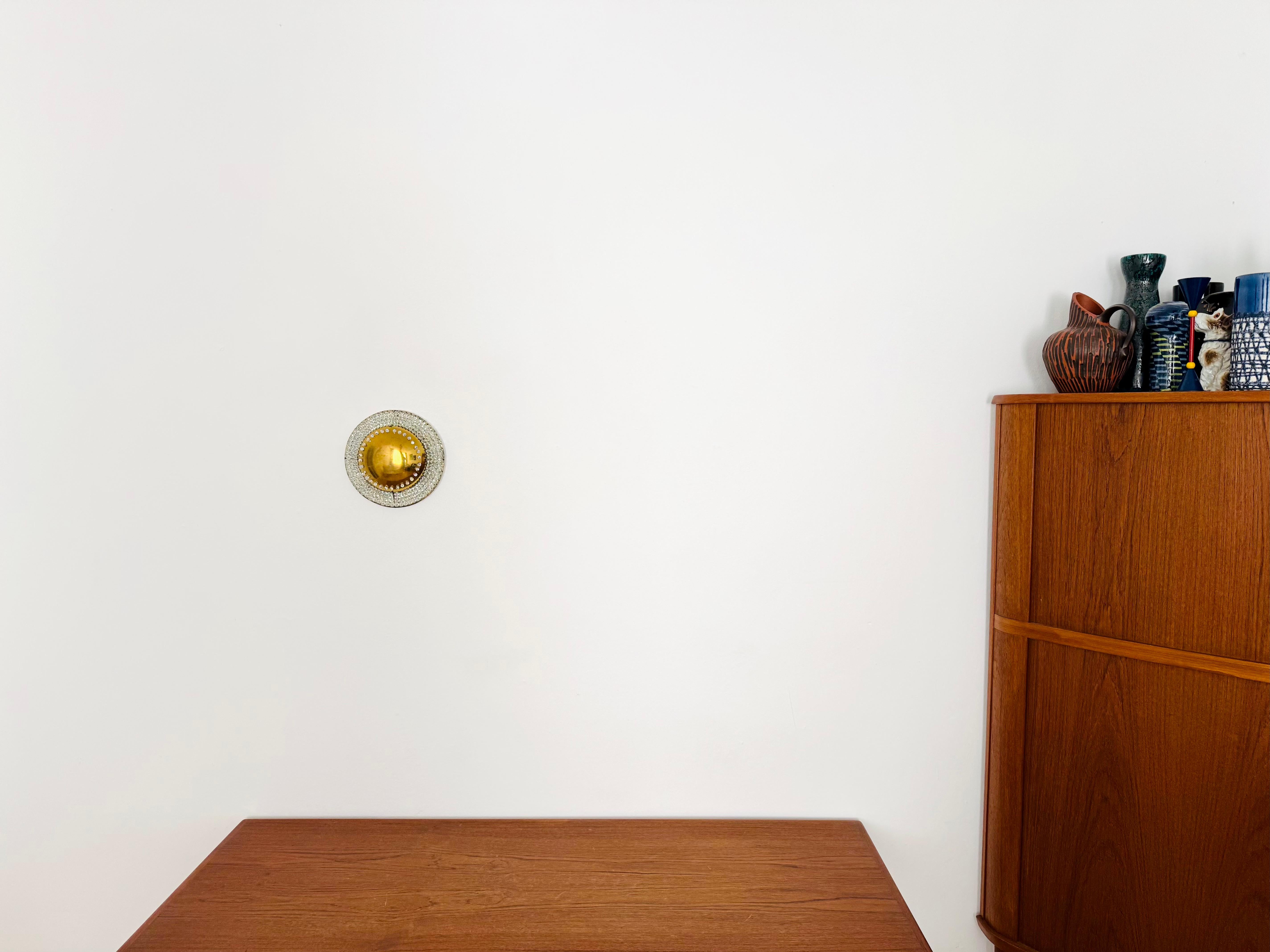 Wunderschöne Wandleuchte aus Kristallglas oder Einbaubeleuchtung (Metall) im Angebot