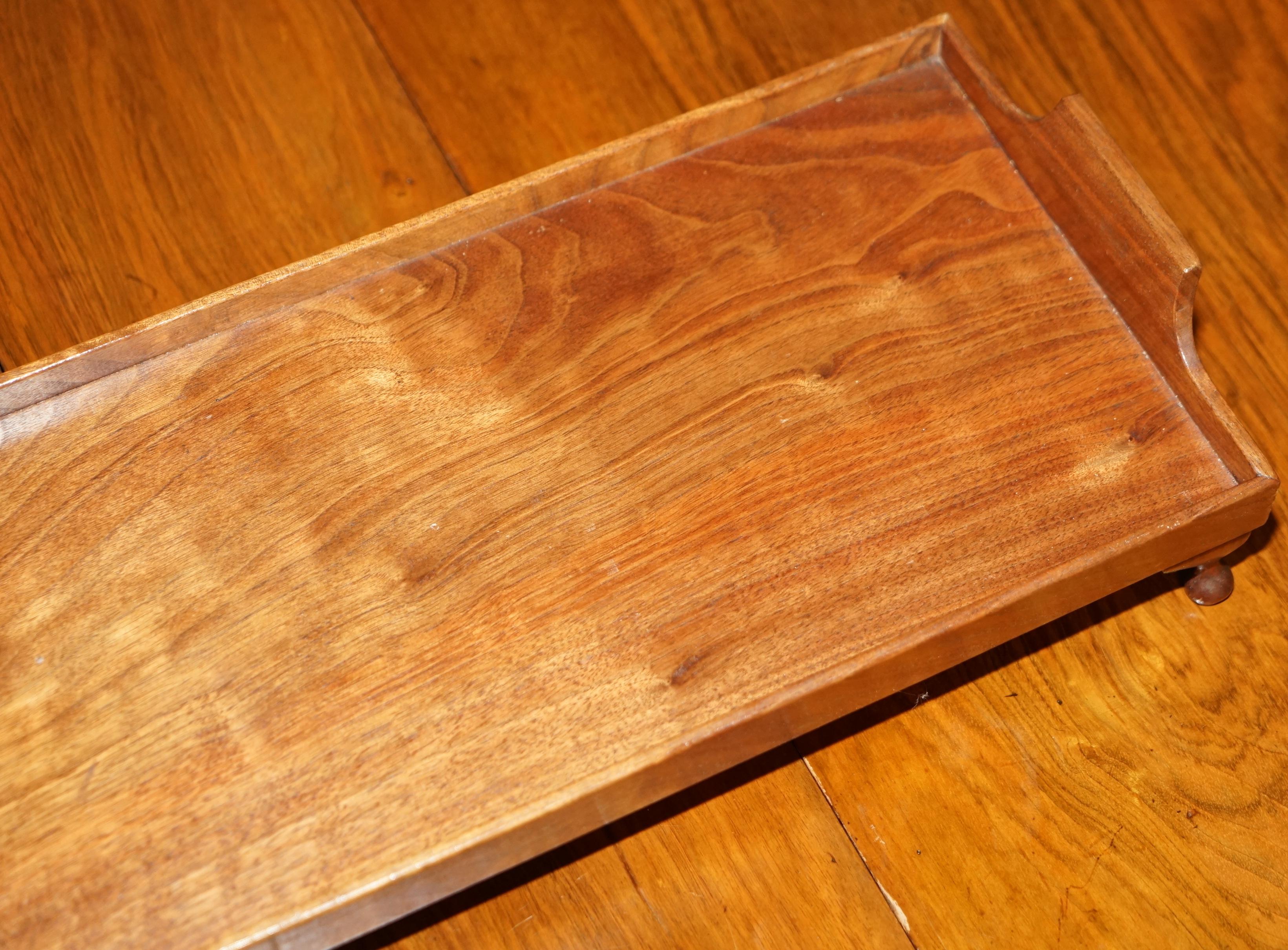 small wood tray with legs