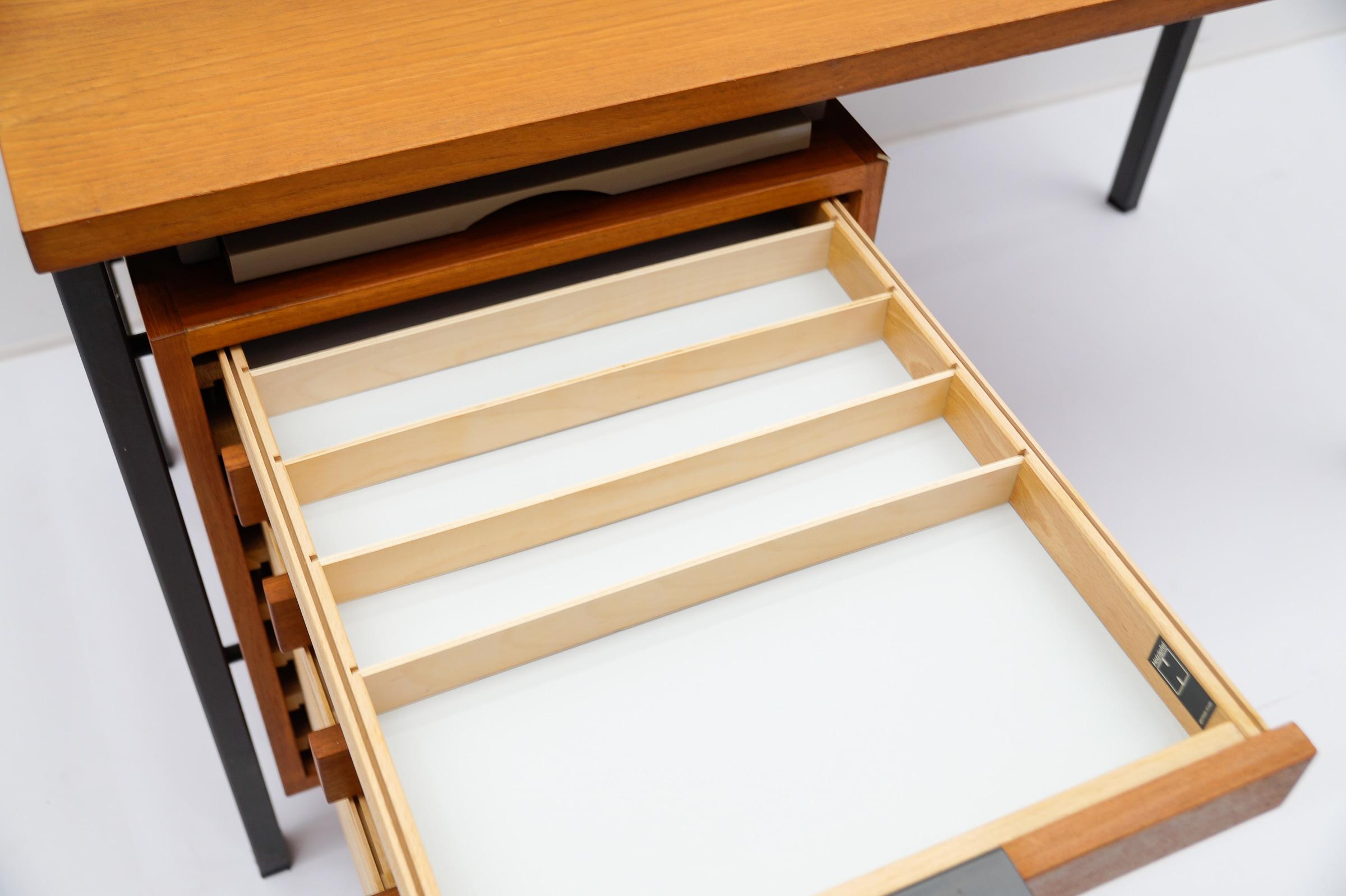 Lovely Desk by Herbert Hirche for Holzäpfel, Germany, 1960s For Sale 4