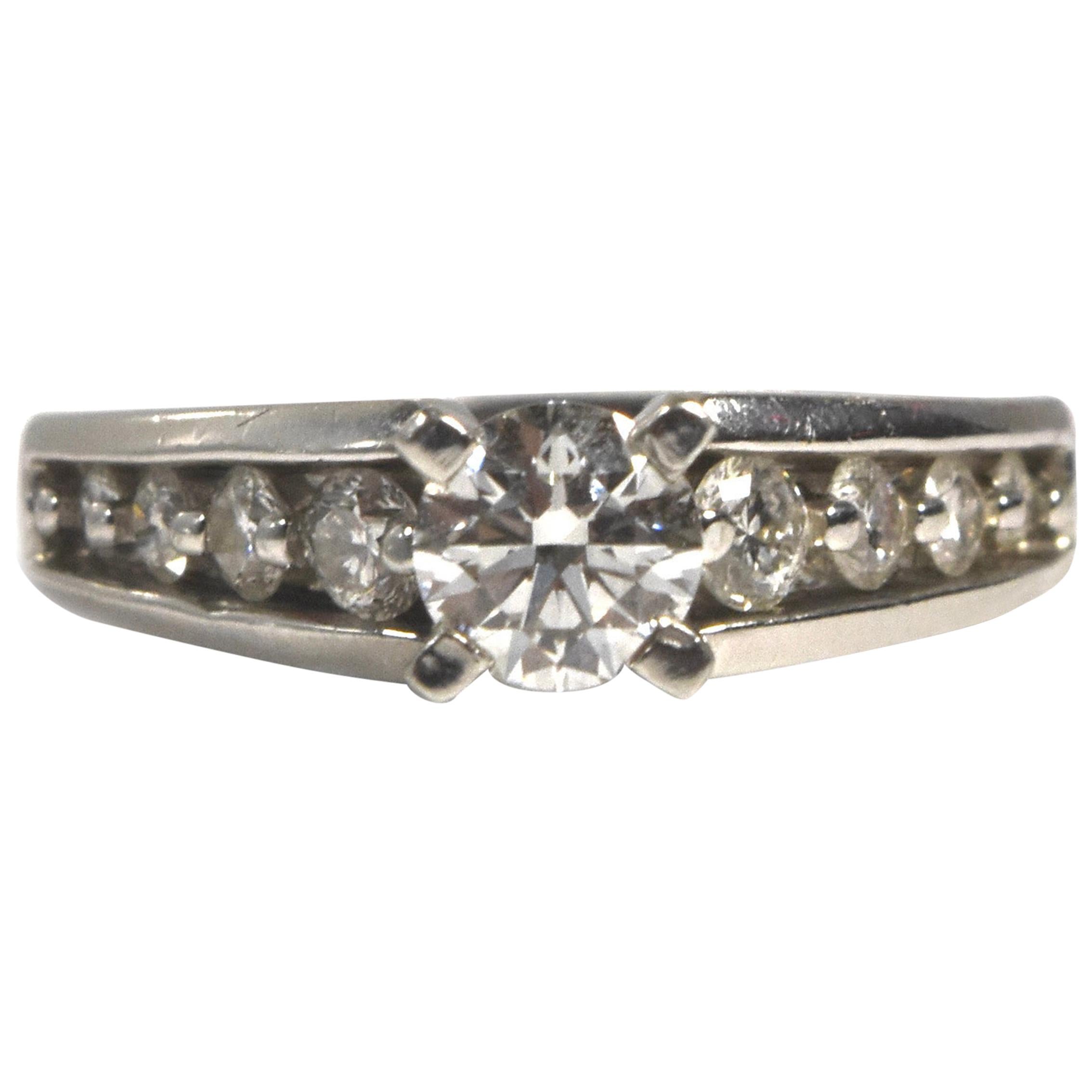 Lovely Diamond and Platinum Engagement Ring