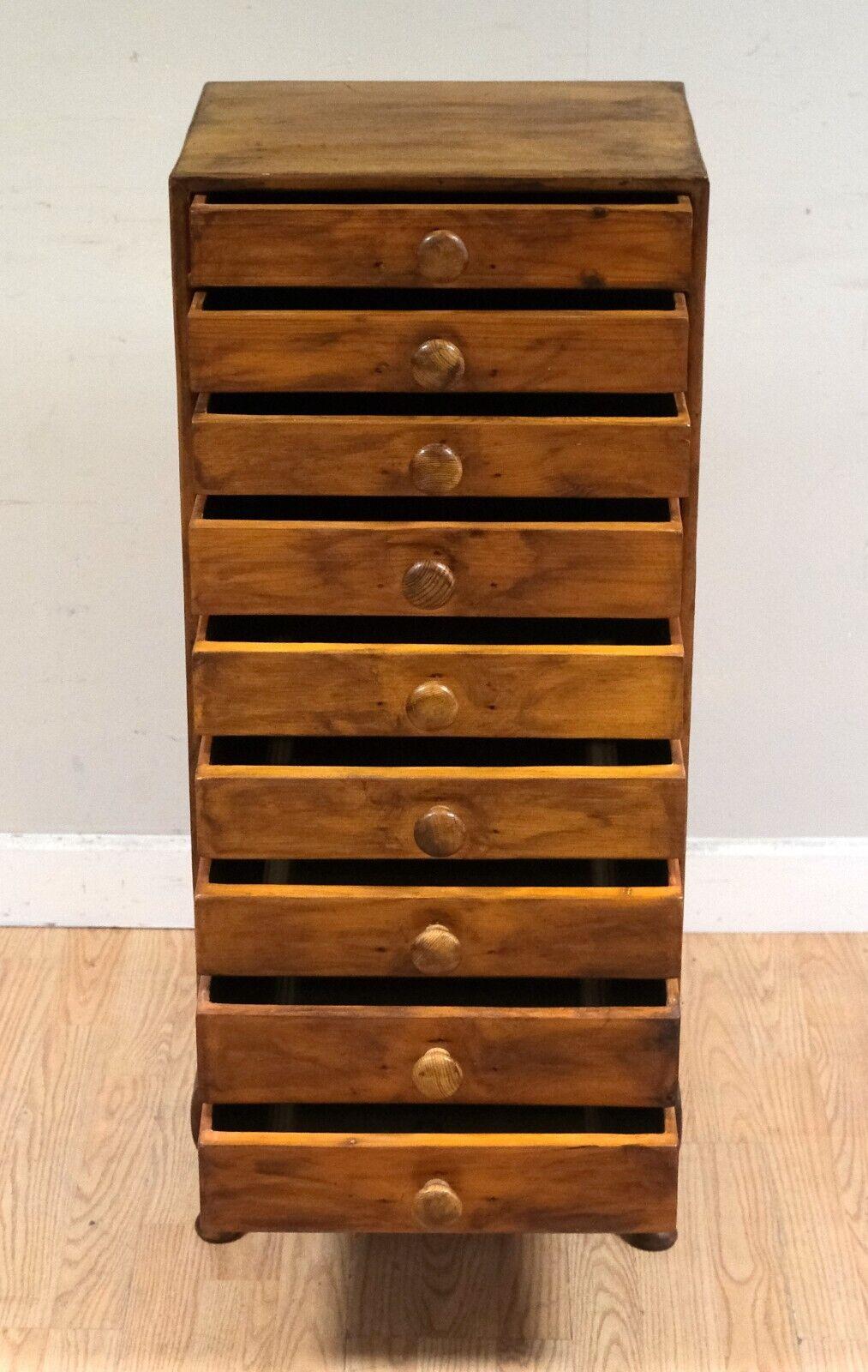 Wood Lovely Early 20th Century Tallboy Bank of Drawers and Queen Ann Style Legs